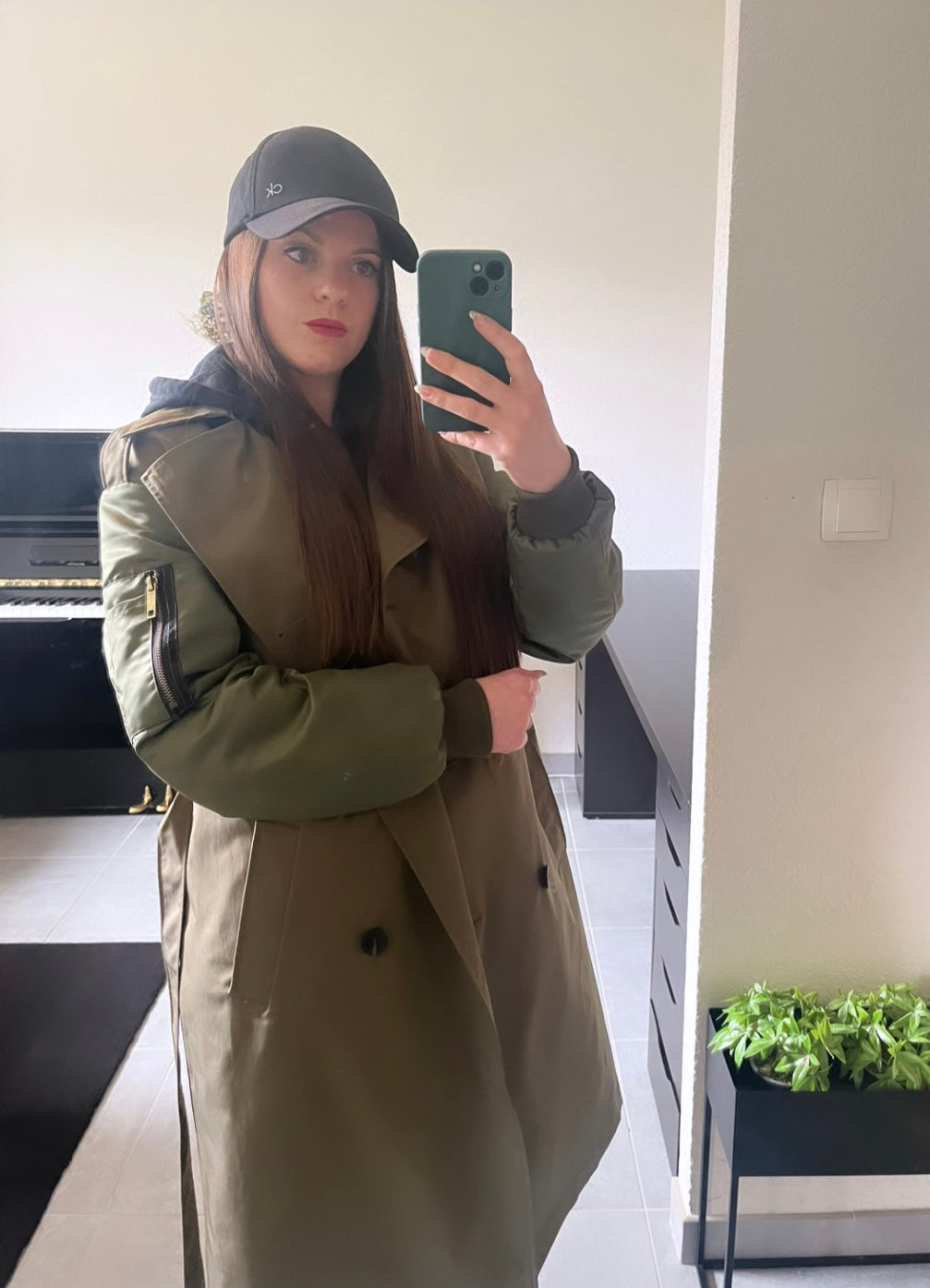Trench kaki