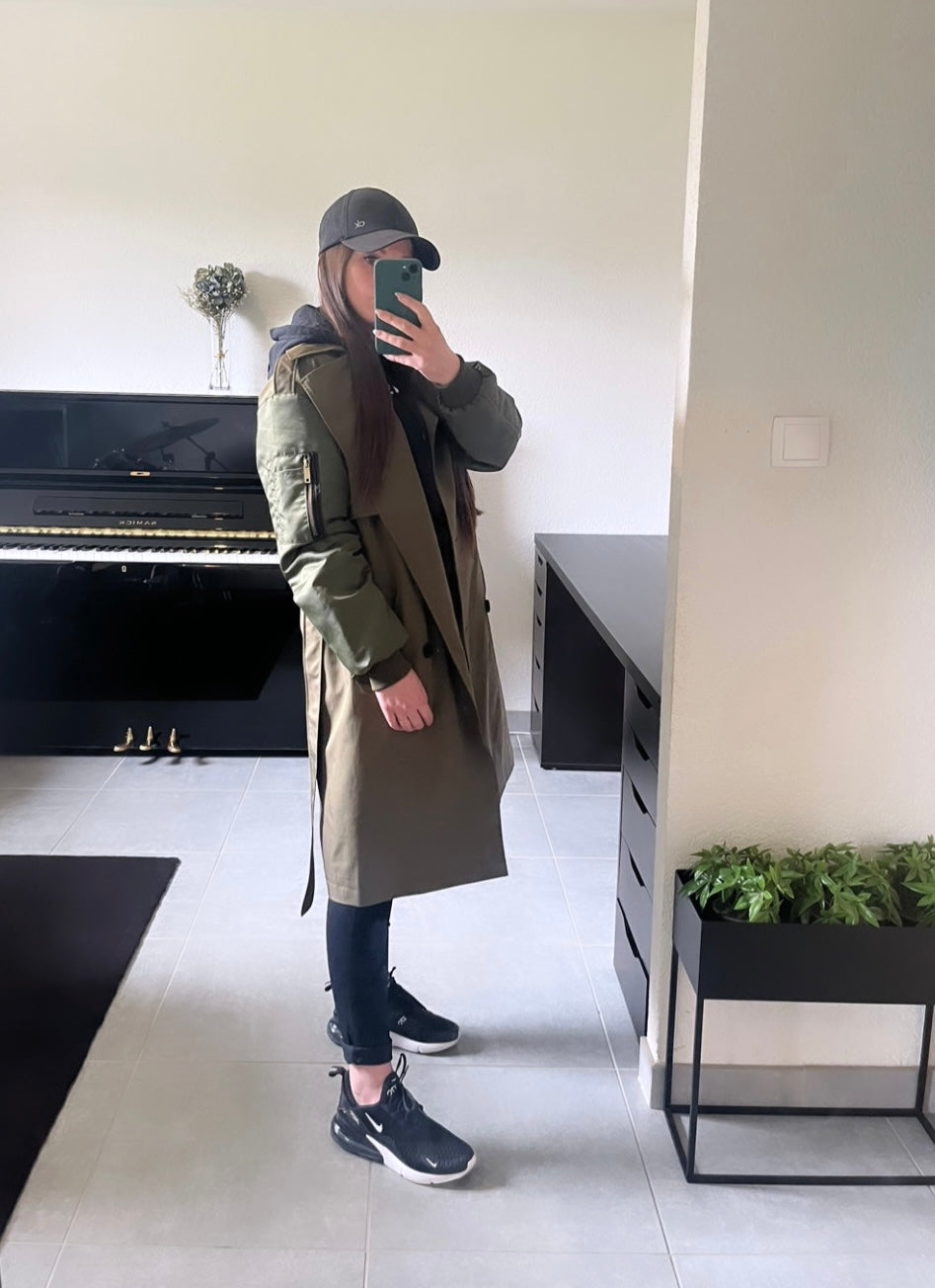 Trench kaki