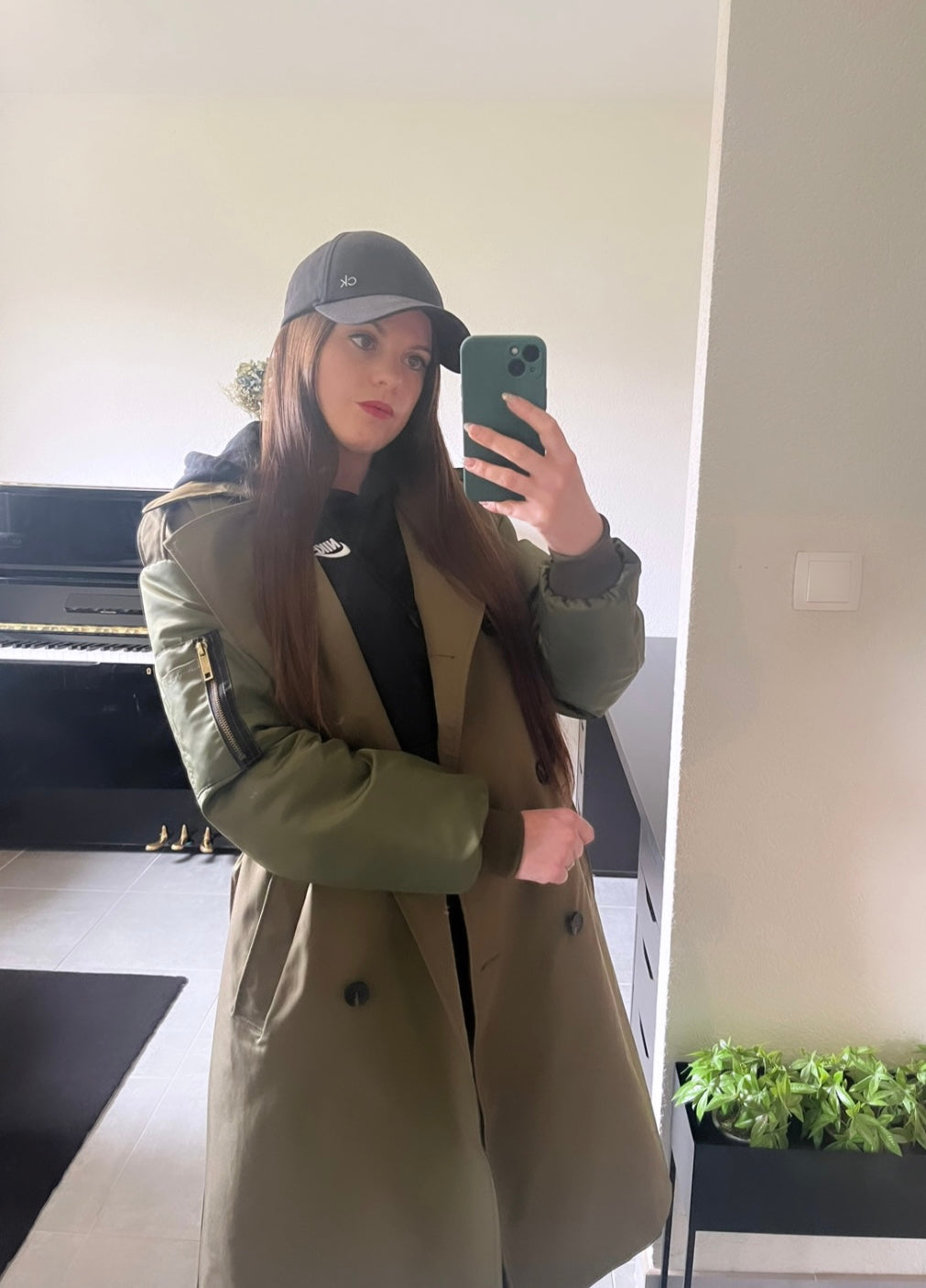 Trench kaki